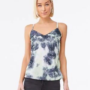 NEW Navy and green tie Dye Cami Tank Top